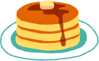ホットケーキのイラスト