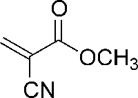  メチルシアノアクリレートの化学構造式