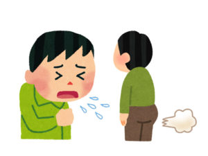 くしゃみとおならが同時に出る理由と、その後の対応について